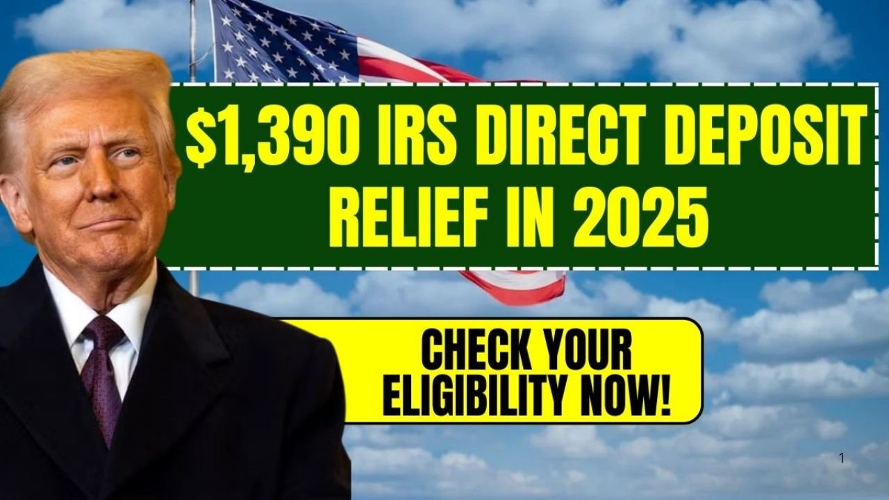 $1,390 IRS Direct Deposit Relief in 2025 – What You Need to Know